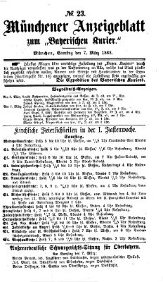 Bayerischer Kurier Samstag 7. März 1868