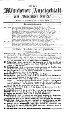 Bayerischer Kurier Donnerstag 9. April 1868