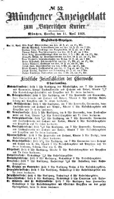 Bayerischer Kurier Samstag 11. April 1868