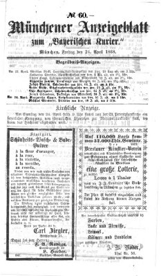 Bayerischer Kurier Freitag 24. April 1868