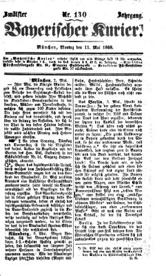 Bayerischer Kurier Montag 11. Mai 1868