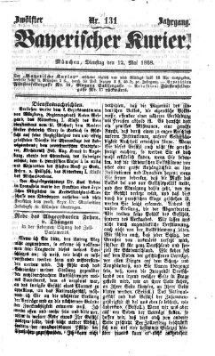 Bayerischer Kurier Dienstag 12. Mai 1868