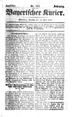 Bayerischer Kurier Samstag 16. Mai 1868