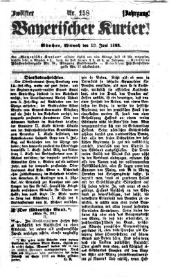 Bayerischer Kurier Mittwoch 10. Juni 1868