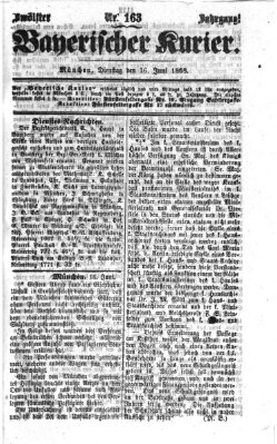 Bayerischer Kurier Dienstag 16. Juni 1868