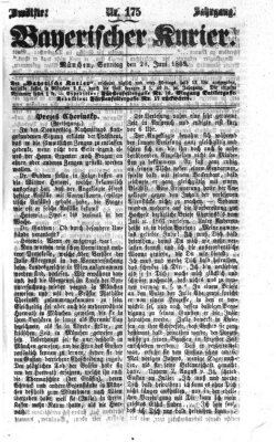 Bayerischer Kurier Sonntag 28. Juni 1868