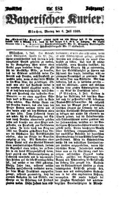 Bayerischer Kurier Montag 6. Juli 1868