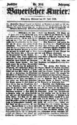 Bayerischer Kurier Mittwoch 29. Juli 1868