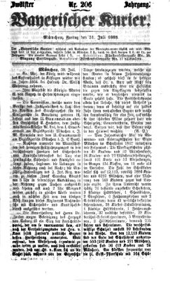 Bayerischer Kurier Freitag 31. Juli 1868