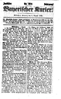 Bayerischer Kurier Sonntag 2. August 1868