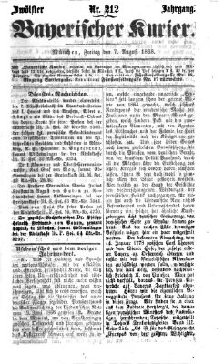 Bayerischer Kurier Freitag 7. August 1868