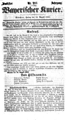 Bayerischer Kurier Freitag 14. August 1868