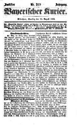 Bayerischer Kurier Samstag 15. August 1868