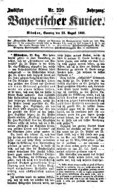 Bayerischer Kurier Sonntag 23. August 1868