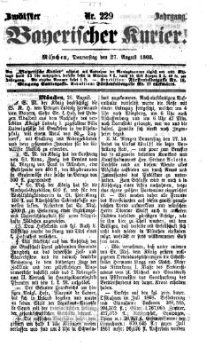 Bayerischer Kurier Donnerstag 27. August 1868