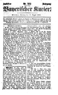 Bayerischer Kurier Sonntag 30. August 1868