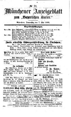 Bayerischer Kurier Donnerstag 7. Mai 1868