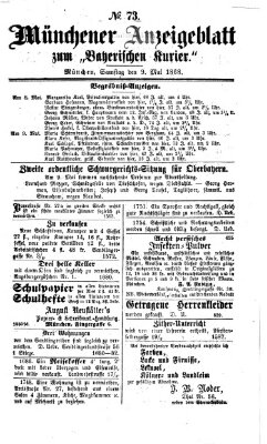 Bayerischer Kurier Samstag 9. Mai 1868