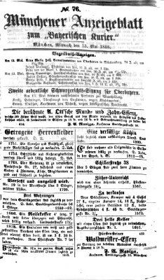 Bayerischer Kurier Mittwoch 13. Mai 1868