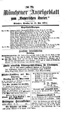 Bayerischer Kurier Samstag 16. Mai 1868