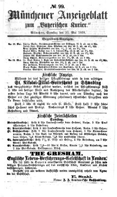 Bayerischer Kurier Samstag 30. Mai 1868