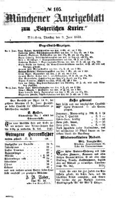 Bayerischer Kurier Dienstag 9. Juni 1868