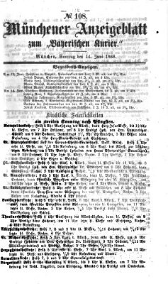 Bayerischer Kurier Sonntag 14. Juni 1868