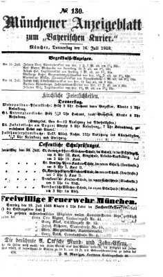 Bayerischer Kurier Donnerstag 16. Juli 1868