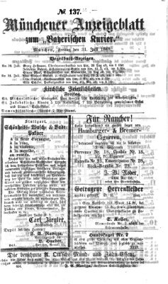 Bayerischer Kurier Freitag 31. Juli 1868