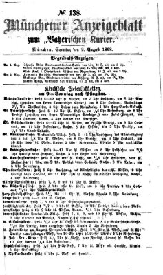 Bayerischer Kurier Sonntag 2. August 1868