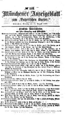 Bayerischer Kurier Sonntag 23. August 1868