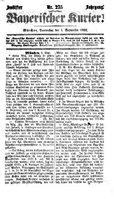 Bayerischer Kurier Donnerstag 3. September 1868