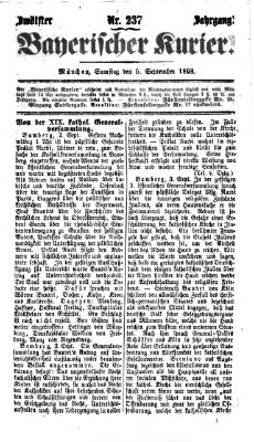 Bayerischer Kurier Samstag 5. September 1868