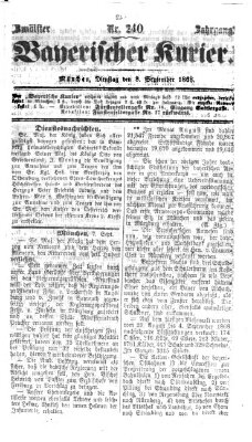 Bayerischer Kurier Dienstag 8. September 1868