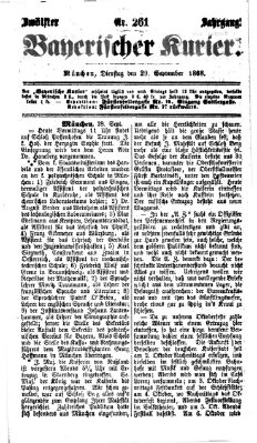 Bayerischer Kurier Dienstag 29. September 1868