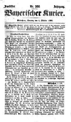 Bayerischer Kurier Sonntag 4. Oktober 1868