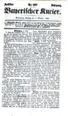 Bayerischer Kurier Montag 5. Oktober 1868