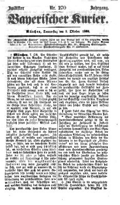 Bayerischer Kurier Donnerstag 8. Oktober 1868