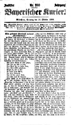 Bayerischer Kurier Sonntag 18. Oktober 1868