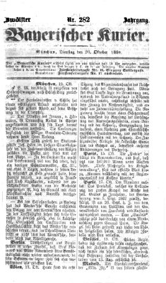 Bayerischer Kurier Dienstag 20. Oktober 1868