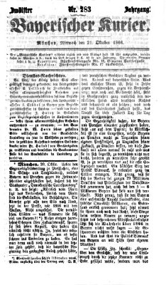 Bayerischer Kurier Mittwoch 21. Oktober 1868