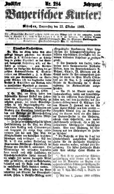 Bayerischer Kurier Donnerstag 22. Oktober 1868