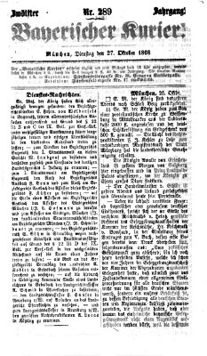 Bayerischer Kurier Dienstag 27. Oktober 1868