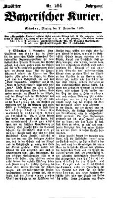 Bayerischer Kurier Montag 2. November 1868