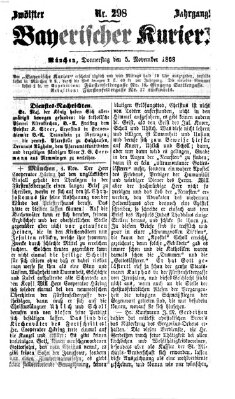 Bayerischer Kurier Donnerstag 5. November 1868