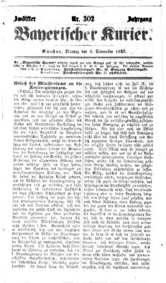 Bayerischer Kurier Montag 9. November 1868