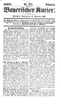 Bayerischer Kurier Sonntag 15. November 1868