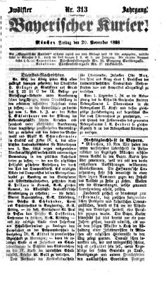 Bayerischer Kurier Freitag 20. November 1868