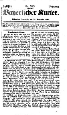 Bayerischer Kurier Donnerstag 26. November 1868