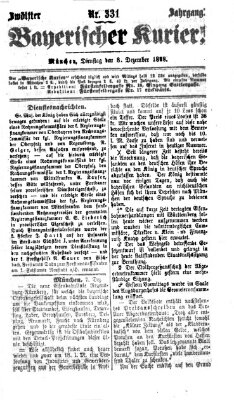 Bayerischer Kurier Dienstag 8. Dezember 1868